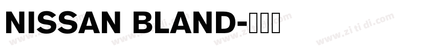 NISSAN BLAND字体转换